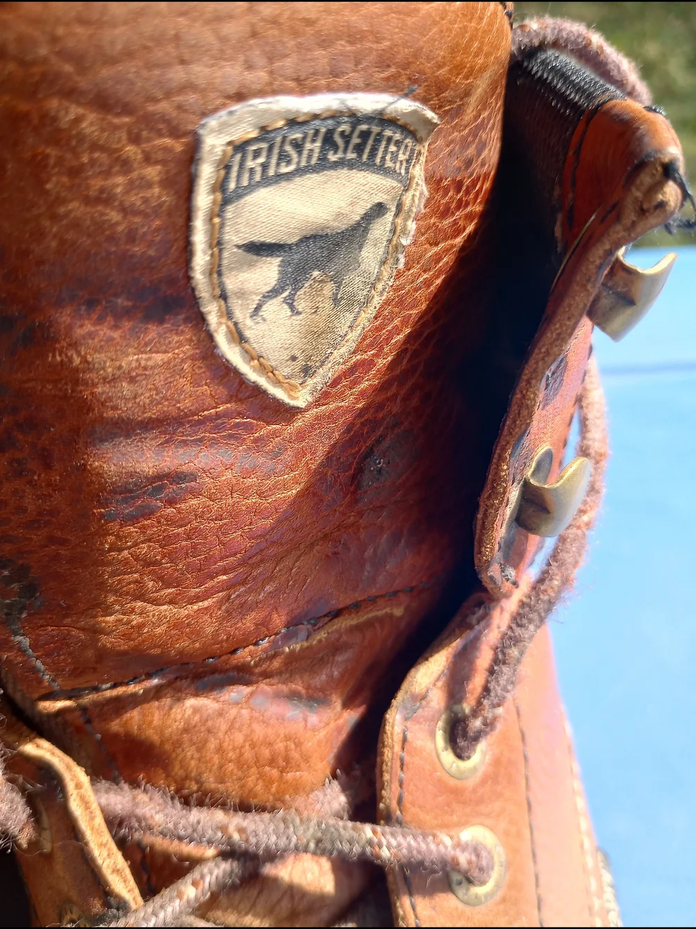 Irish Setter 838 Brown Leather Lace-Up Work Boots Size 9.5D